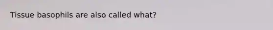 Tissue basophils are also called what?