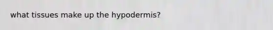 what tissues make up the hypodermis?