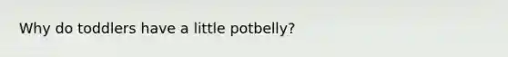 Why do toddlers have a little potbelly?