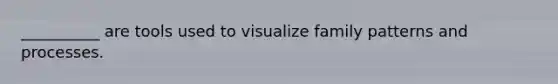 __________ are tools used to visualize family patterns and processes.