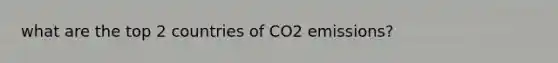 what are the top 2 countries of CO2 emissions?