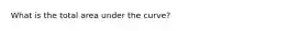 What is the total area under the curve?