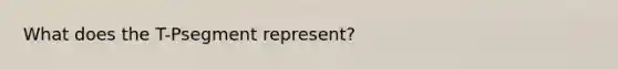 What does the T-Psegment represent?