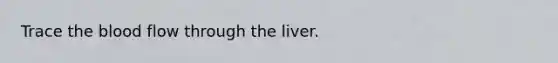 Trace the blood flow through the liver.