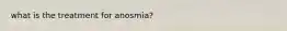 what is the treatment for anosmia?