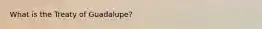 What is the Treaty of Guadalupe?