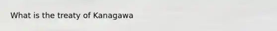 What is the treaty of Kanagawa