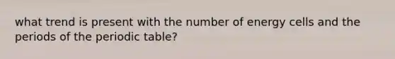 what trend is present with the number of energy cells and the periods of the periodic table?