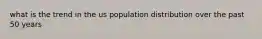 what is the trend in the us population distribution over the past 50 years