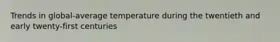 Trends in global-average temperature during the twentieth and early twenty-first centuries