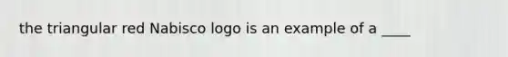 the triangular red Nabisco logo is an example of a ____