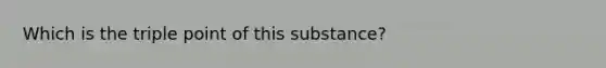 Which is the triple point of this substance?