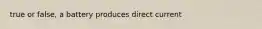 true or false, a battery produces direct current