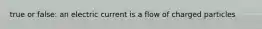 true or false: an electric current is a flow of charged particles