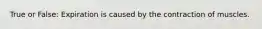 True or False: Expiration is caused by the contraction of muscles.