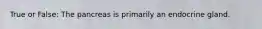True or False: The pancreas is primarily an endocrine gland.