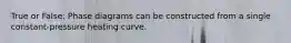 True or False: Phase diagrams can be constructed from a single constant-pressure heating curve.