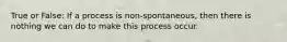 True or False: If a process is non-spontaneous, then there is nothing we can do to make this process occur.