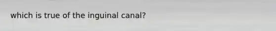 which is true of the inguinal canal?