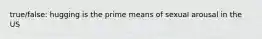 true/false: hugging is the prime means of sexual arousal in the US