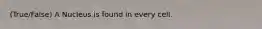 (True/False) A Nucleus is found in every cell.