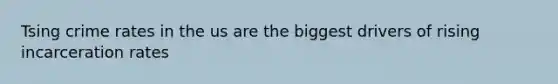 Tsing crime rates in the us are the biggest drivers of rising incarceration rates