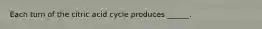 Each turn of the citric acid cycle produces ______.