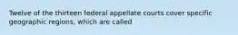 Twelve of the thirteen federal appellate courts cover specific geographic regions, which are called