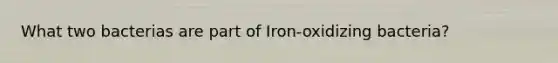 What two bacterias are part of Iron-oxidizing bacteria?