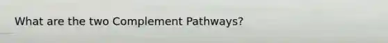 What are the two Complement Pathways?