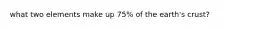 what two elements make up 75% of the earth's crust?