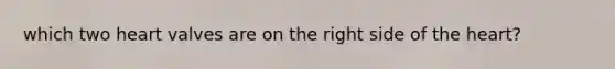 which two heart valves are on the right side of the heart?