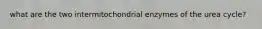 what are the two intermitochondrial enzymes of the urea cycle?
