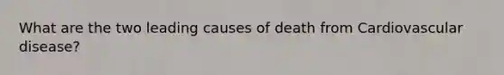 What are the two leading causes of death from Cardiovascular disease?