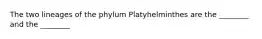 The two lineages of the phylum Platyhelminthes are the ________ and the ________