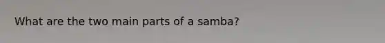 What are the two main parts of a samba?