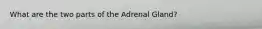 What are the two parts of the Adrenal Gland?