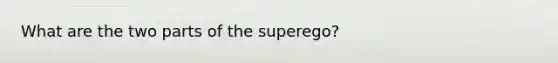 What are the two parts of the superego?