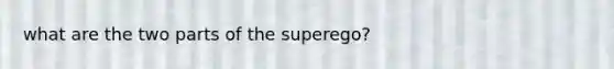 what are the two parts of the superego?