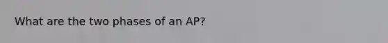 What are the two phases of an AP?