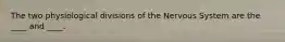 The two physiological divisions of the Nervous System are the ____ and ____.