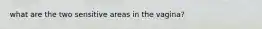 what are the two sensitive areas in the vagina?