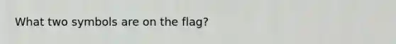 What two symbols are on the flag?