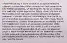 A two year old boy is found to have an autosomal recessive glycogen storage disease that prevents him from being able to fully metabolize glucose. On examination, he has an enlarged liver and bulky appearing muscles. Biopsy of both the liver and the muscles shows markedly increased amounts of glycogen compared to normal. Which of the following is TRUE? So as to prevent too high a blood glucose level, the child's meals should be separated by 12 hours. Since glucose can be partially but not fully metabolized, there is an increased concentration of the intermediate compounds and this causes a shift in enzymatic reactions, favoring the production of glycogen. His abnormal physical exam findings are because he has excessive synthesis of fatty acids and increased production of triglycerides. If his parents have another child, there is a 75% risk that the child will also have the disease.