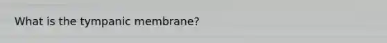 What is the tympanic membrane?