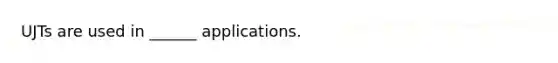 UJTs are used in ______ applications.