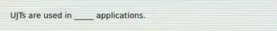 UJTs are used in _____ applications.