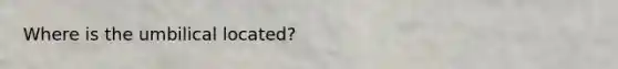 Where is the umbilical located?