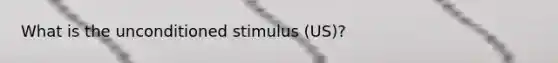 What is the unconditioned stimulus (US)?