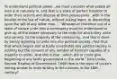 To understand political power...we must consider what estate all men a re naturally in, and that is a state of perfect freedom to order their actions and dispose of their possessions...with in the bounds of the law of nature, without asking leave, or depending upon the will of any other man.... "Whosoever therefore out of a state of nature unite into a community must be understood to give up all the power necessary to the ends for which they unite into society, to the majority of the community...And this is done by barely agreeing to unite into one political society...And thus that which begins and actually constitutes any politica society is nothing but the consent of any number of freemen capable of a majority to unite...And this is that...which did or could give beginning to any lawfu government in the world." John Locke, Second Treatise of Government, 1690 How is the topic of Locke's writing similar to most writing in the colonies in the 18th century?